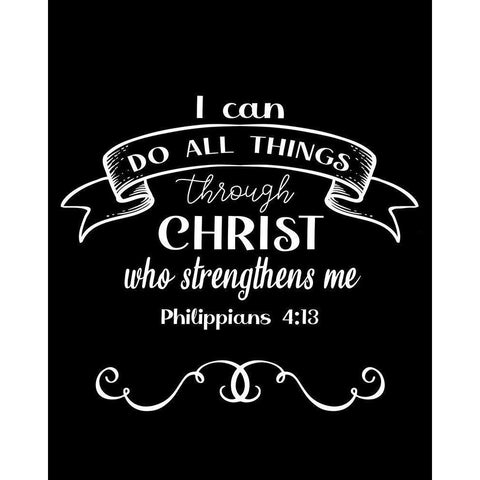 I Can Black Modern Wood Framed Art Print by Allen, Kimberly