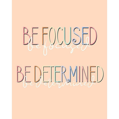 Be Focused Gold Ornate Wood Framed Art Print with Double Matting by Allen, Kimberly