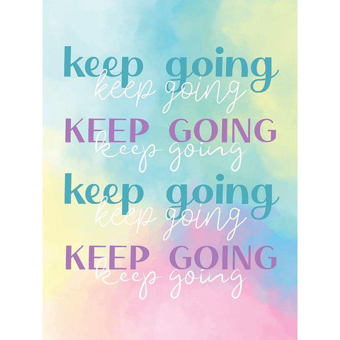 Keep Going Black Modern Wood Framed Art Print by Allen, Kimberly