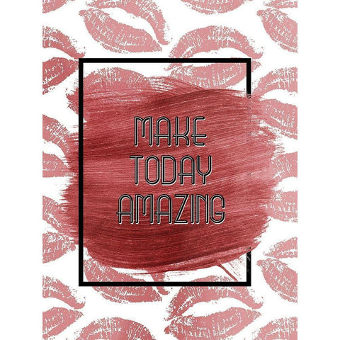 Make Today White Modern Wood Framed Art Print by Allen, Kimberly