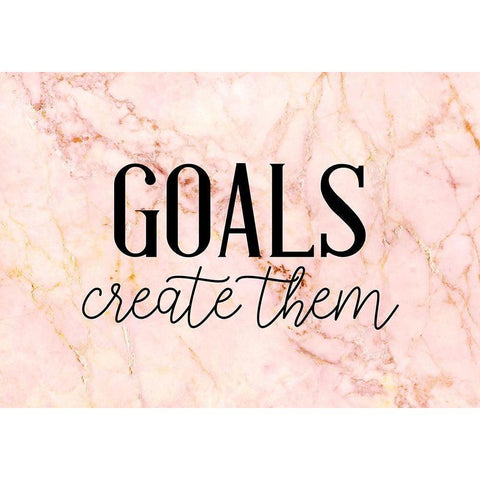 Goals White Modern Wood Framed Art Print by Allen, Kimberly