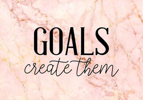Goals White Modern Wood Framed Art Print with Double Matting by Allen, Kimberly