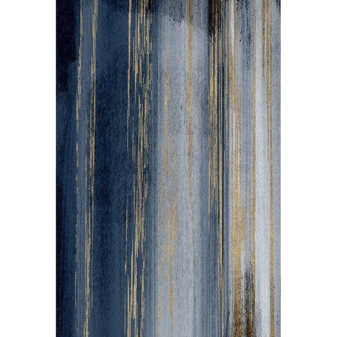 Lines Black Modern Wood Framed Art Print by Allen, Kimberly