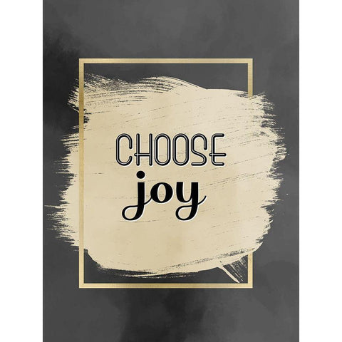 Choose Joy Black Modern Wood Framed Art Print with Double Matting by Allen, Kimberly