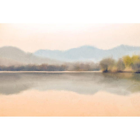 Pastel Summer Black Modern Wood Framed Art Print with Double Matting by Allen, Kimberly