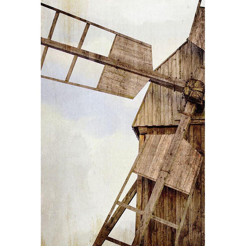 Spin Black Modern Wood Framed Art Print by Allen, Kimberly