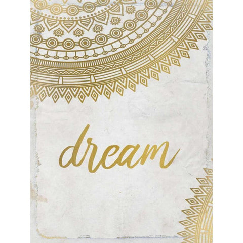Wander Henna Gold 1 White Modern Wood Framed Art Print by Allen, Kimberly