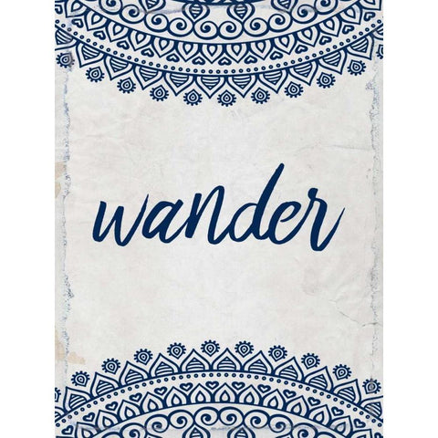 Wander Henna 2 Gold Ornate Wood Framed Art Print with Double Matting by Allen, Kimberly