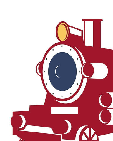 Eat Sleep Trains 3 White Modern Wood Framed Art Print with Double Matting by Allen, Kimberly