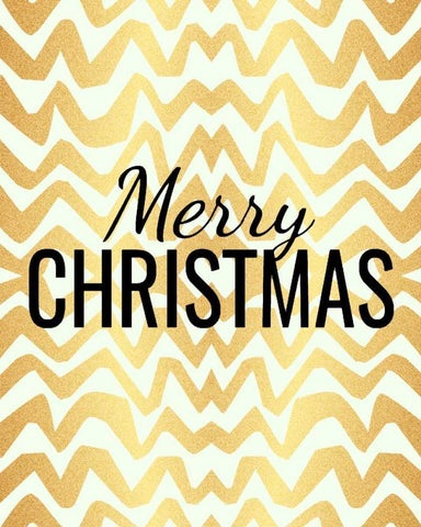 Merry Christmas White Modern Wood Framed Art Print with Double Matting by Allen, Kimberly