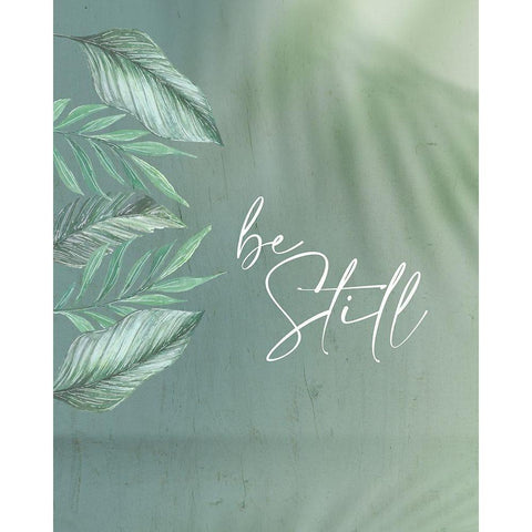 Be Still Black Modern Wood Framed Art Print by Allen, Kimberly