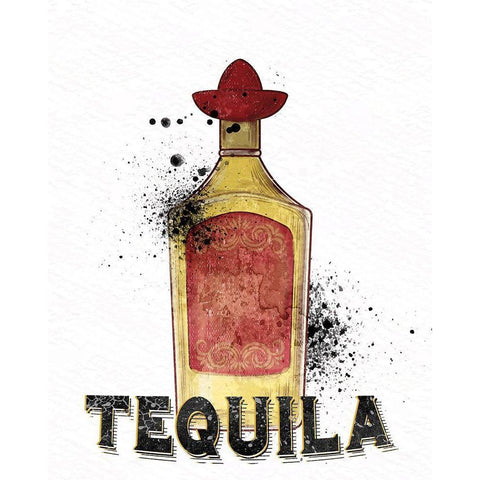 Bottles 3 Gold Ornate Wood Framed Art Print with Double Matting by Allen, Kimberly