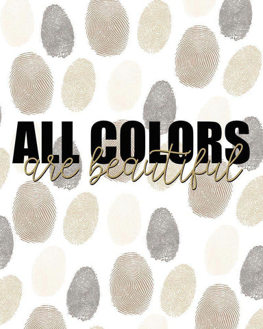 All Colors Black Ornate Wood Framed Art Print with Double Matting by Allen, Kimberly