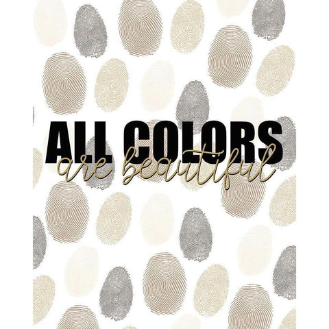 All Colors Black Modern Wood Framed Art Print by Allen, Kimberly