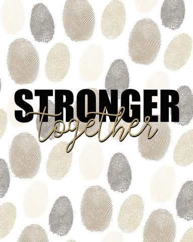 Stronger Black Ornate Wood Framed Art Print with Double Matting by Allen, Kimberly