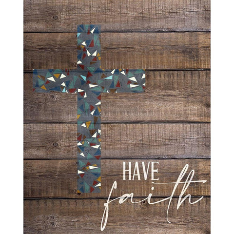 Have Faith 1 Black Modern Wood Framed Art Print with Double Matting by Allen, Kimberly