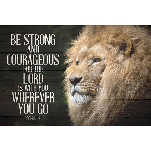 Be Strong White Modern Wood Framed Art Print by Allen, Kimberly