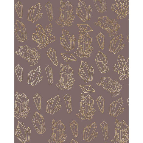 Crystal Pattern Black Modern Wood Framed Art Print by Allen, Kimberly