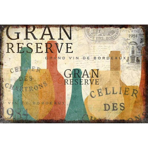 Gran Reserve White Modern Wood Framed Art Print by Allen, Kimberly