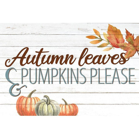 Autumn Leaves Black Modern Wood Framed Art Print by Allen, Kimberly