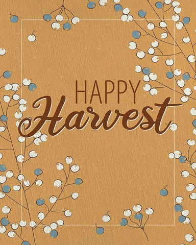 Gather the Harvest 2 White Modern Wood Framed Art Print with Double Matting by Allen, Kimberly