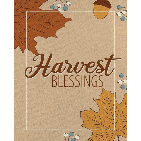 Gather the Harvest 3 Black Modern Wood Framed Art Print with Double Matting by Allen, Kimberly