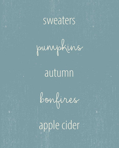 Sweaters 1 White Modern Wood Framed Art Print with Double Matting by Allen, Kimberly