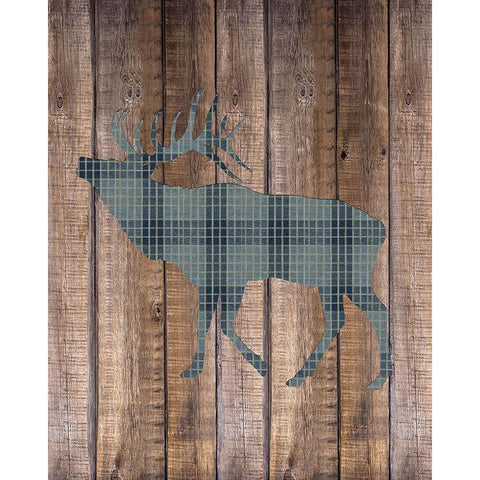 Elk Woods Black Modern Wood Framed Art Print by Allen, Kimberly