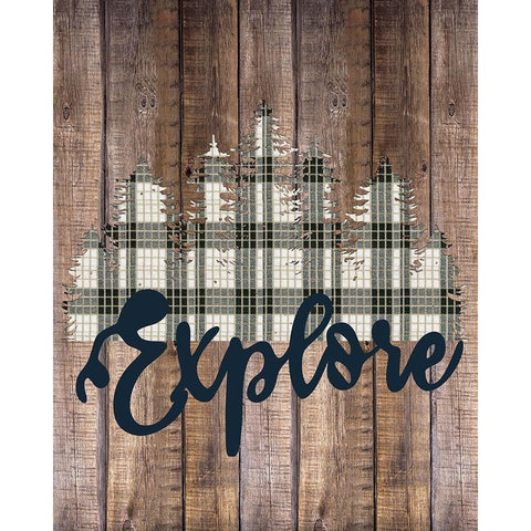 Explore Woods 2 Black Modern Wood Framed Art Print by Allen, Kimberly