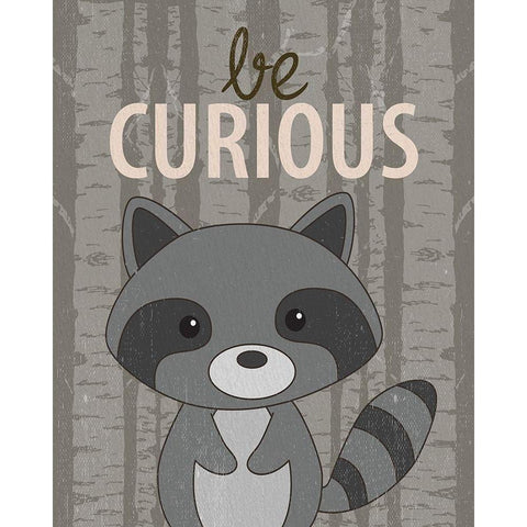 Be Curious Black Modern Wood Framed Art Print by Allen, Kimberly