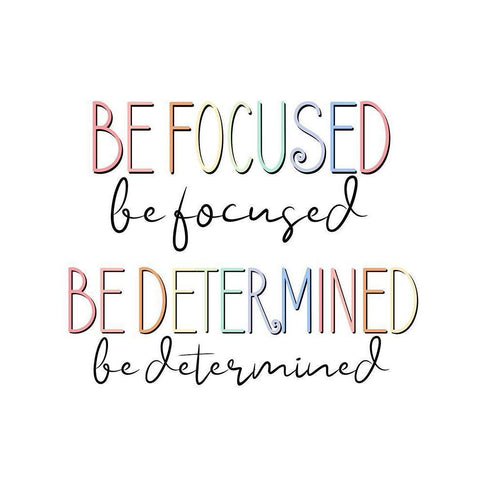 Be Focused V2 Black Modern Wood Framed Art Print with Double Matting by Allen, Kimberly