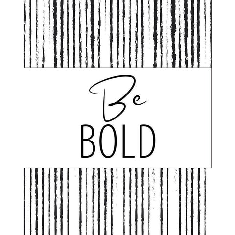 Be Bold Stripes Black Modern Wood Framed Art Print by Allen, Kimberly