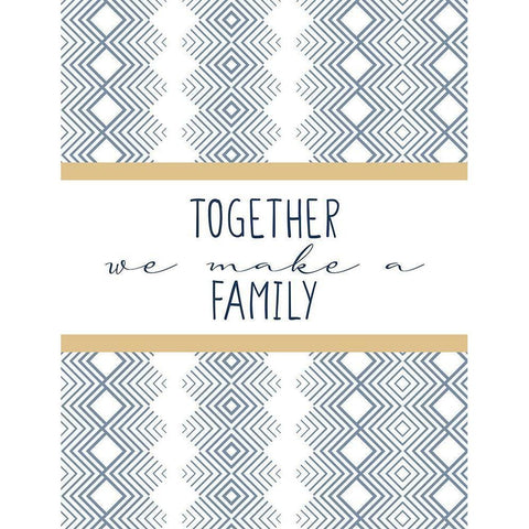 Together We Make Gold Ornate Wood Framed Art Print with Double Matting by Allen, Kimberly