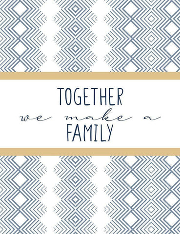 Together We Make Black Ornate Wood Framed Art Print with Double Matting by Allen, Kimberly