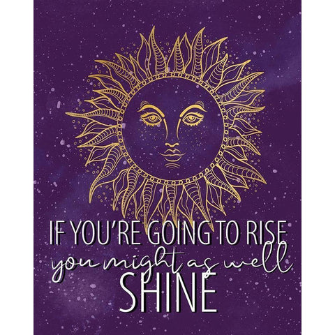 Rise White Modern Wood Framed Art Print by Allen, Kimberly