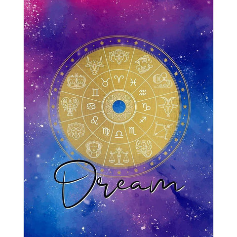 Dream Signs Gold Ornate Wood Framed Art Print with Double Matting by Allen, Kimberly