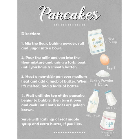 Pancakes_v2 Gold Ornate Wood Framed Art Print with Double Matting by Allen, Kimberly