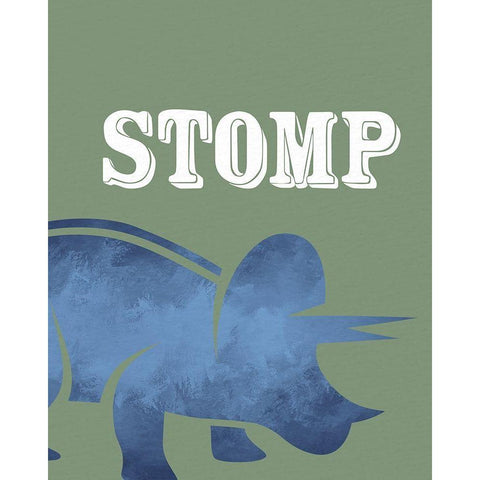 Stomp 1 Black Modern Wood Framed Art Print with Double Matting by Allen, Kimberly