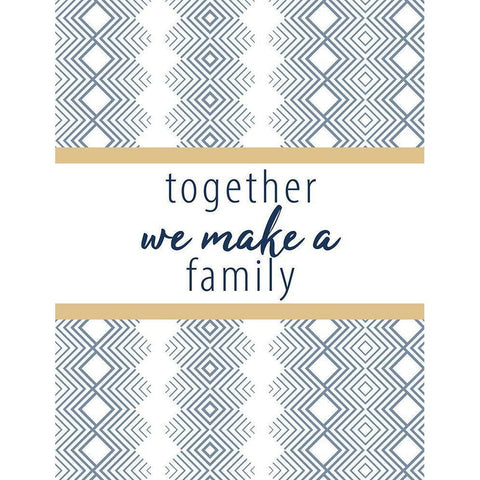 Together We Make V2 Gold Ornate Wood Framed Art Print with Double Matting by Allen, Kimberly