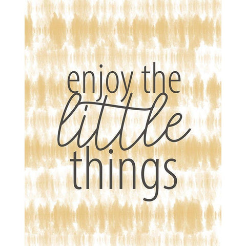 Enjoy the Little Things Gold Ornate Wood Framed Art Print with Double Matting by Allen, Kimberly