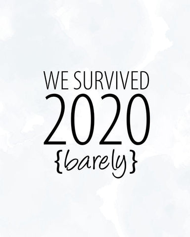 We Survived Black Ornate Wood Framed Art Print with Double Matting by Allen, Kimberly