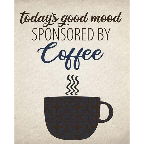 Good Mood White Modern Wood Framed Art Print by Allen, Kimberly