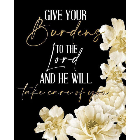 He Will Take Care 3 Black Modern Wood Framed Art Print with Double Matting by Allen, Kimberly