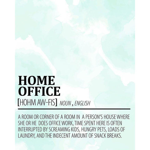 Home Office White Modern Wood Framed Art Print by Allen, Kimberly