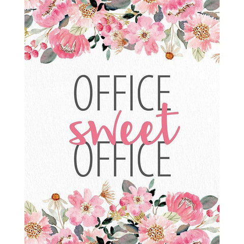 Office Sweet Office Gold Ornate Wood Framed Art Print with Double Matting by Allen, Kimberly