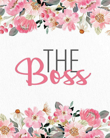 The Boss Black Ornate Wood Framed Art Print with Double Matting by Allen, Kimberly