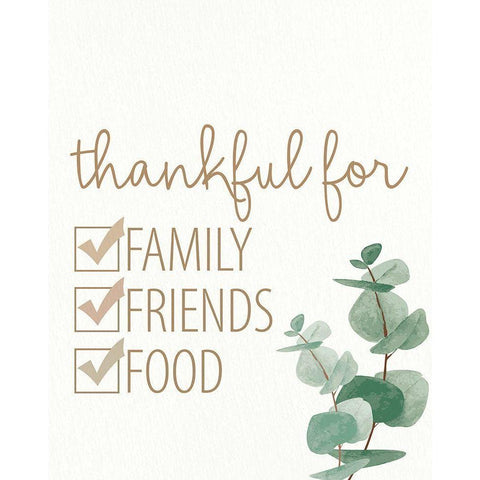 Thankful For Black Modern Wood Framed Art Print by Allen, Kimberly