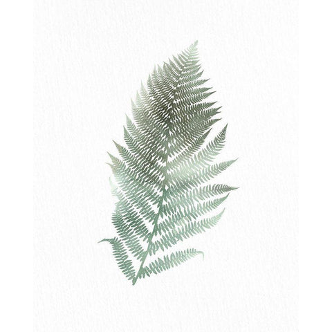 Watercolor Greens 2 White Modern Wood Framed Art Print by Allen, Kimberly