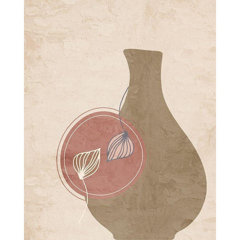 Vase 2 Black Modern Wood Framed Art Print by Allen, Kimberly