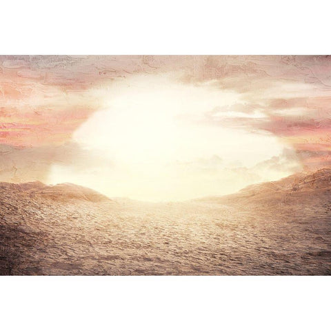 Desert Sunset Gold Ornate Wood Framed Art Print with Double Matting by Allen, Kimberly
